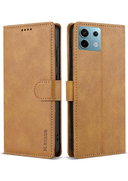 Xiaomi Redmi Not Için Flip Case 13 Pro 4g Anti Kayma Kart Yuvaları Yan Cep (Yurt Dışından)