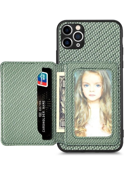IPhone 11 Pro Için Kılıf Komple Kamera Güvenlik Rfıd Engelleme Manyetik Kart (Yurt Dışından)
