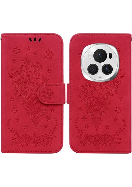 Onur Magic6 Pro Flip Pu Deri Kapak Için Kılıf Kart Yuvaları Cüzdan Kılıf (Yurt Dışından)