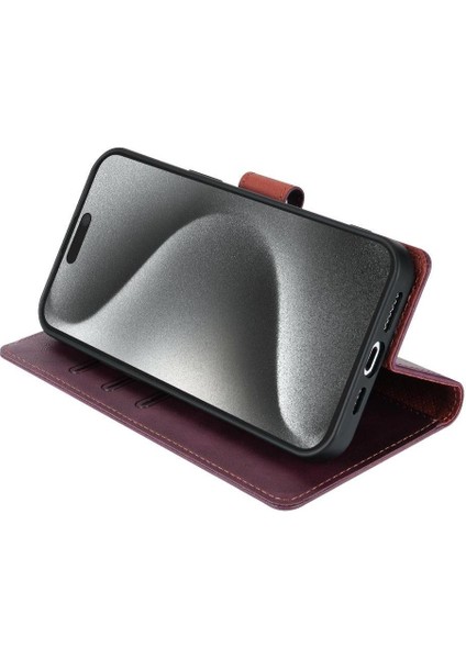 IPhone 11 Için Flip Case Pro Manyetik Kapatma Kart Yuvaları Yan Cep Anti (Yurt Dışından)