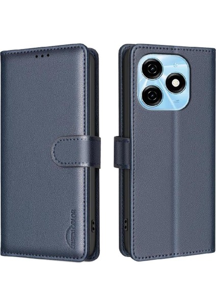 Tecno Spark 20 Cüzdan Kart Tutucu Kickstand Rfıd Engelleme Pu Için Flip Case (Yurt Dışından)