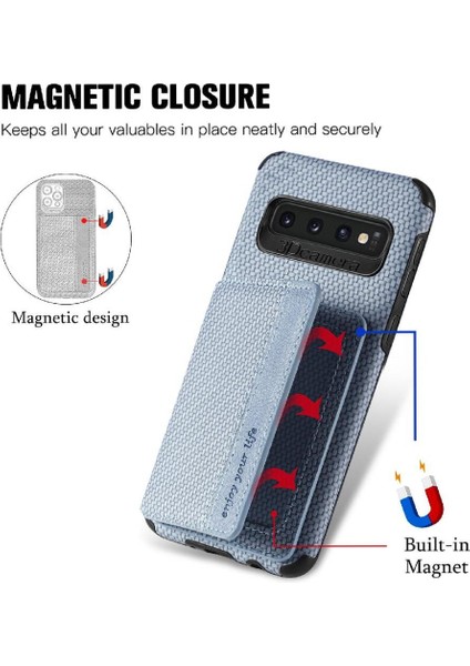 Samsung Galaxy S10 Artı Komple Kamera Güvenlik Manyetik Kart Rfıd Için Kılıf (Yurt Dışından) fiyatları