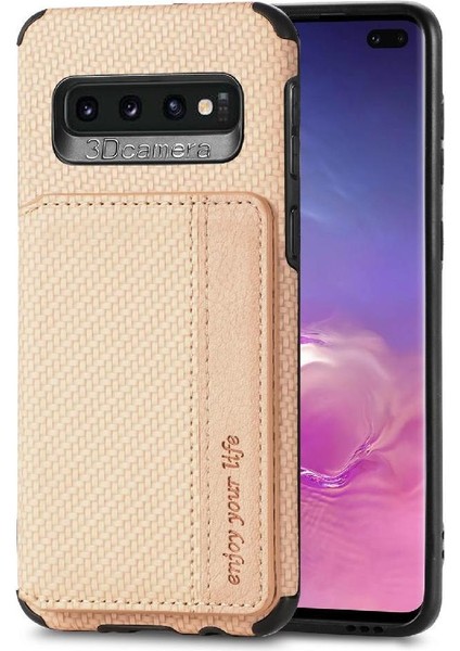 Samsung Galaxy S10 Artı Komple Kamera Güvenlik Manyetik Kart Rfıd Için Kılıf (Yurt Dışından)