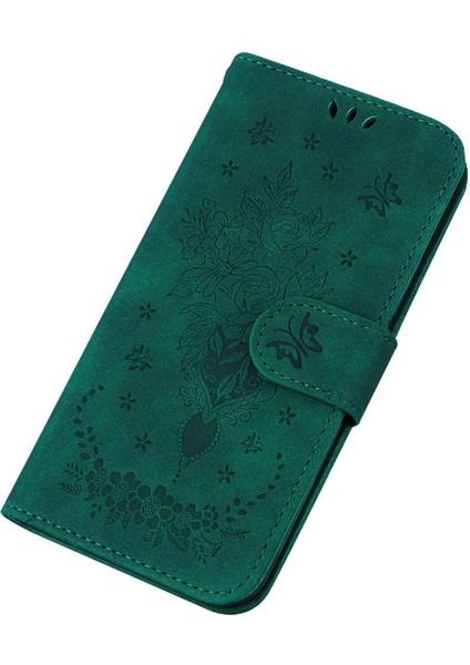 Realme C61 Kickstand Kabartma Gül Çiçekler Flip Pu Deri Kapak Için Kılıf (Yurt Dışından) modelleri