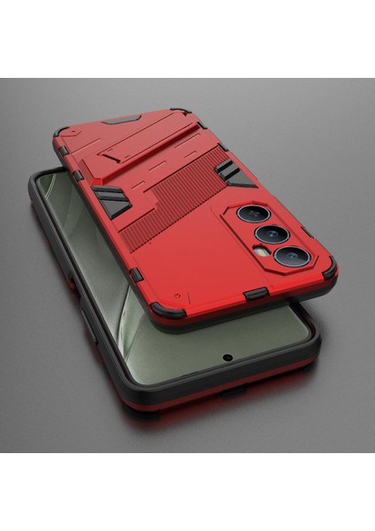 Realme C65 4g Kickstand Koruyucu Kapak Için Kılıf Sağlam Askeri (Yurt Dışından) modelleri