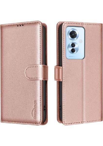 Oppo Oppo 11F 5g Rfıd Engelleme Kart Tutucu Kickstand Pu Için Flip Case (Yurt Dışından)