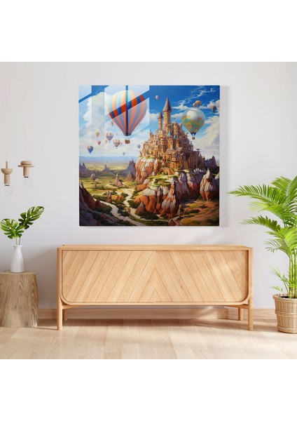 Büyülü Kale Cam Duvar Sanatı, 30X30