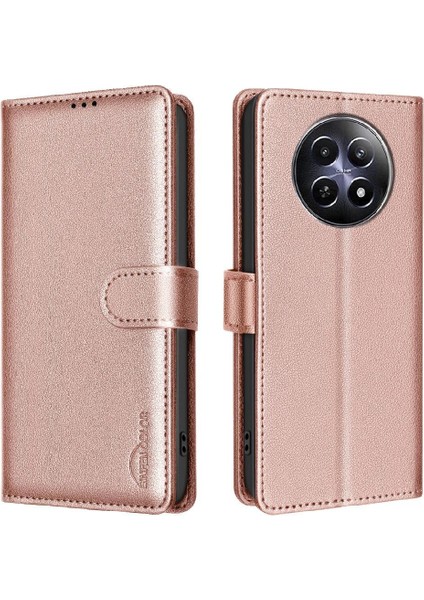 Realme 12 5g Cüzdan Manyetik Pu Deri Rfıd Engelleme Kartı Için Flip Case (Yurt Dışından) indirimleri