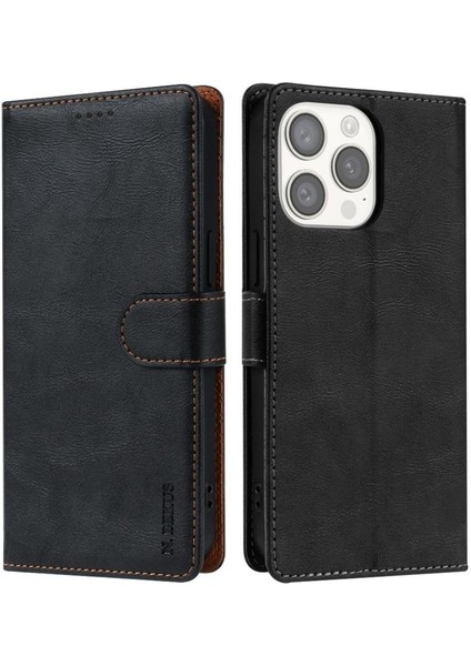 IPhone 11 Için Flip Case Pro Manyetik Kapatma Kart Yuvaları Yan Cep Anti (Yurt Dışından)
