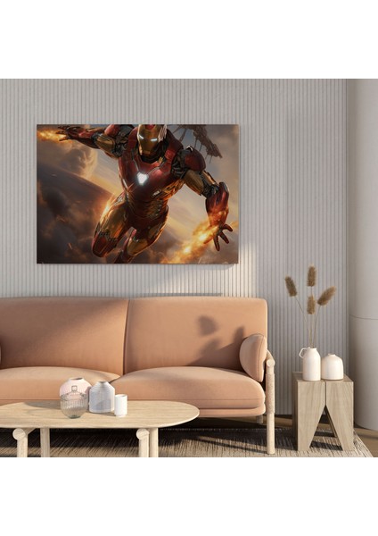 Marvel Kanvas Tablo - Iron Man Eylemde Duvar Tablosu - Marvel, Kanvas Tablo, Kanvas Tablo, Dinamik Kompozisyon, 30X30 cm fiyatları