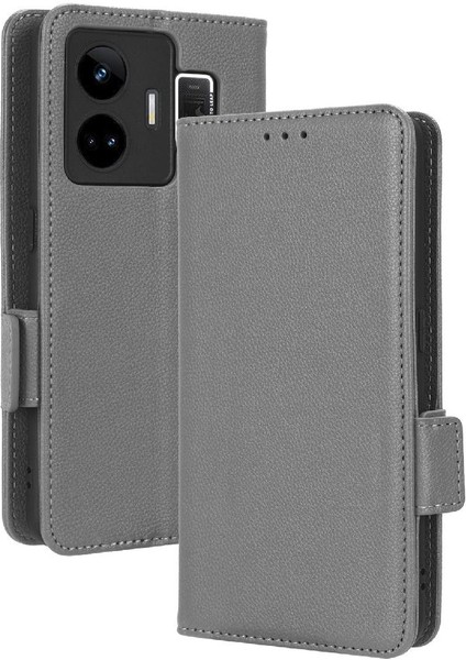 Realme Gt Neo 5 Için Kılıf Pu Deri Cüzdan Kart Yuvaları Tutucu Manyetik Yan (Yurt Dışından) modelleri