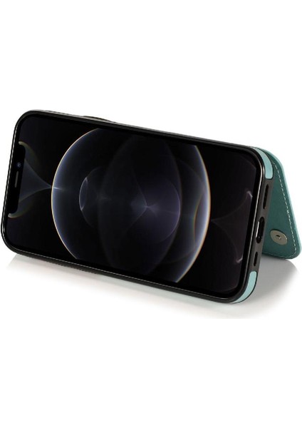 IPhone 12 Için Kart Tutucu Kılıf ile Cüzdan Pro Max Desen Çiçek Pu Flip (Yurt Dışından)