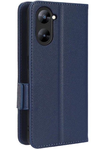 Realme V30/V30T Cüzdan Manyetik Yan Toka Pu Deri Kart Yuvaları Için Kılıf (Yurt Dışından) modelleri
