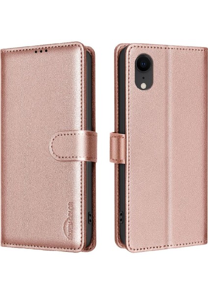 IPhone Xr Manyetik Cüzdan Rfıd Engelleme Pu Deri Kart Için Flip Case (Yurt Dışından)