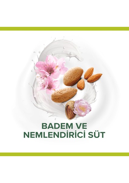 Naturals Badem ve Nemlendirici Süt Ile Hassas Ciltler Için Duş Jeli 500 ml X2 Adet