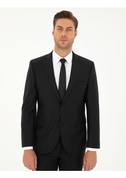 Erkek Siyah Slim Fit Takım Elbise 50269246-VR046 modelleri