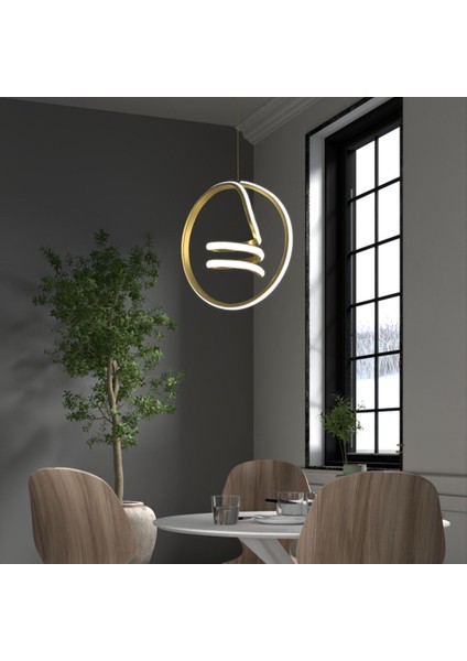 Venita Eskitme Tekli Sarkıt LED Beyaz Işık Ultra Ledli Salon Mutfak Oda Hol Ledli Avize