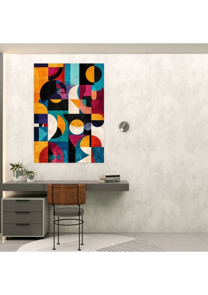 Dadaizm Soyut Geometrik Şekiller Kanvas Tablo - Dadaizm, Ev Dekorasyonu, Kanvas Tablo, Dadaizm, 30X50 cm fiyatları
