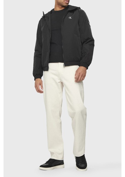 Logolu Ayarlanabilir Kapüşonlu Mont J30J325596BEH Erkek Mont J30J325596 Beh fırsatları