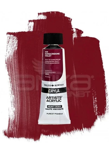 Cryla Artist Akrilik Boya 75ML 429 Quinacridone Violet Seri C