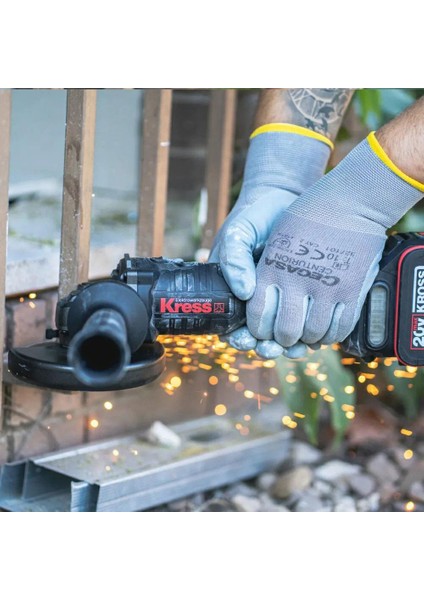 KUH10.91 20 Volt 125 mm Kömürsüz Profesyonel Şarjlı Devir Ayarlı Avuç Taşlama (Akü Dahil Değildir) fırsatları