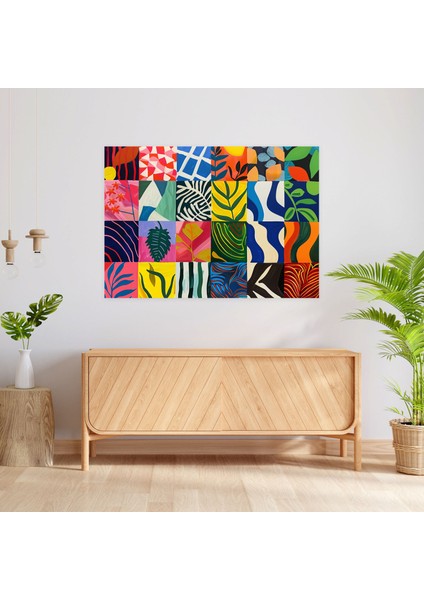 Henri Matisse Geometrik Duvar Tablosu - Henri Matisse, Kanvas Tablo, Duvar Dekorasyonu, Kanvas Tablo, 50X30 cm