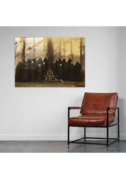 Ezoterizm Cam Baskı - Illuminati, Duvar Süslemesi, Gizemli Figürler, Cam Baskı, 45X30 cm modelleri