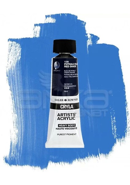 Cryla Artist Akrilik Boya 75ML 139 Phthalo Blue Red Shade Seri B