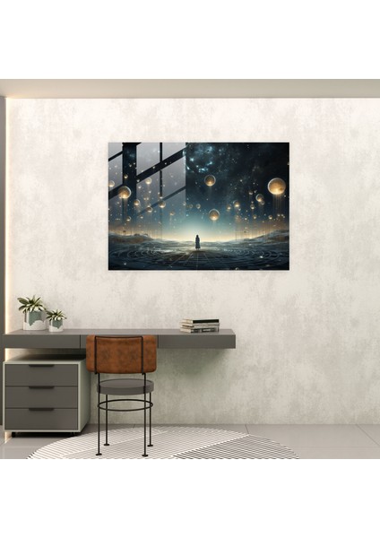 Burç Cam Baskı: Rüya Gibi Astroloji - Burç, Modern Sanat, Rüya Gibi Sahne, Cam Baskı, 45X30 cm modelleri