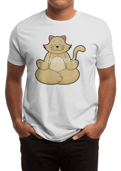 Cat At Yoga Stretching Exercise In Cross Legged Spor T-Shirt