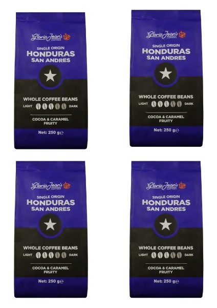 Honduras San Andres 250 gr 4'lü Paket