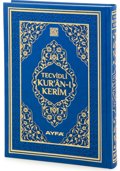 Tecvidli Kuranı Kerim - Termo Deri - Rahle Boy - Lacivert Renkli - Ayfa Yayınevi - Bilgisayar Hatlı