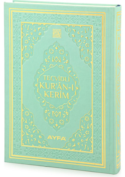 Tecvidli Kuranı Kerim - Termo Deri - Rahle Boy - Turkuaz Renkli - Ayfa Yayınevi - Bilgisayar Hatlı