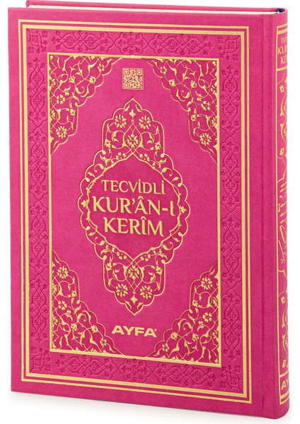 Tecvidli Kuranı Kerim - Termo Deri - Rahle Boy - Pembe Renkli - Ayfa Yayınevi - Bilgisayar Hatlı