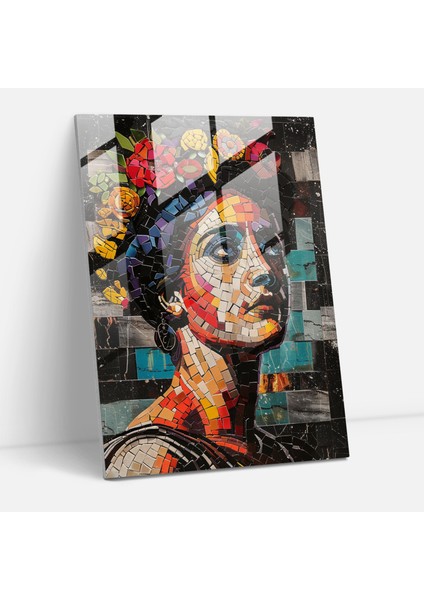 Klasisizm Pop Art Modern Sanat - Klasisizm+Popart, Cam Baskı, Modern Sanat, Cam Sanatı, 30X45 cm