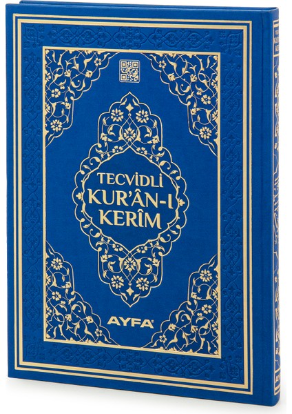 Tecvidli Kuranı Kerim - Termo Deri - Cami Boy - Lacivert Renk - Ayfa Yayınevi - Bilgisayar Hatlı