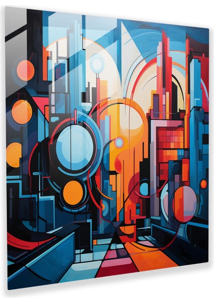 Kentsel Cam Baskılar - Graffiti Metropolis, 30X30 cm