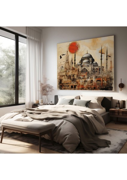 Yüksek Kaliteli Kanvas Tablo - Osmanlı Mirası Kolajı, 30X30 cm modelleri