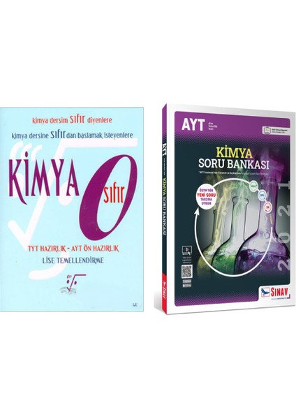 Sıfır Kimya ve Sınav Yayınları AYT Kimya Soru Bankası