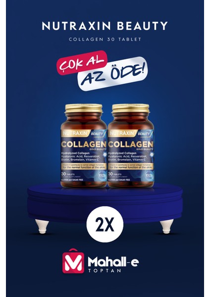 Hidrolize Kolajen 30 Tablet Tip1,tip3 2'li Paket fiyatları