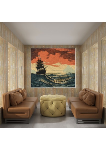Osmanlı Deniz Kaşifleri Kanvas Tablo, 30X30 cm fiyatları