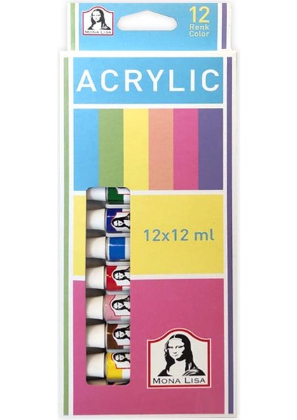 SD125 Akrilik Boya 12 RENKX12ML fiyatları