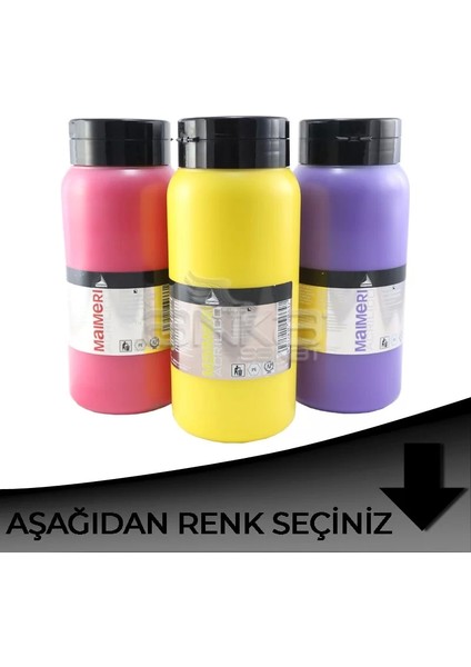 Acrilico Akrilik Boya 1000ML Siyah Tonlar