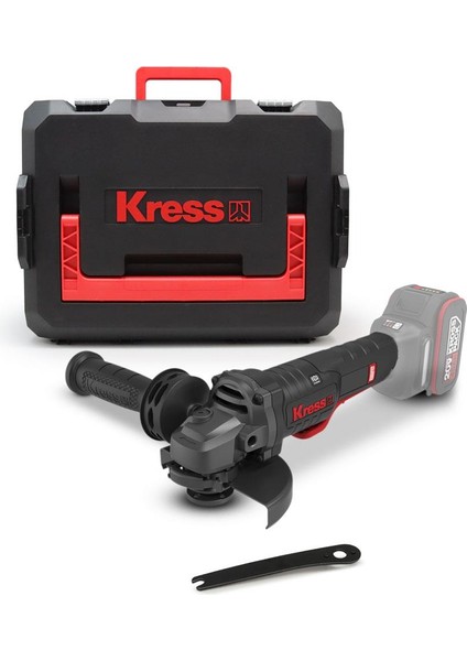 KUH04.91 20 Volt 125 mm Kömürsüz Profesyonel Şarjlı Devir Ayarlı Alttan Tetikli Avuç Taşlama (Akü Dahil Değildir)