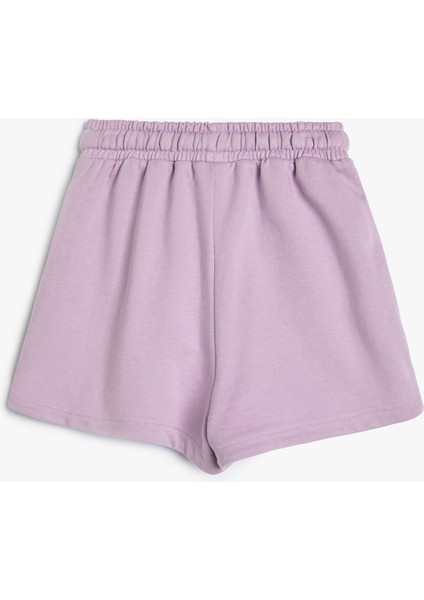 2'li Şort Sweatshirt Slogan Baskı Detaylı Pamuklu indirimleri