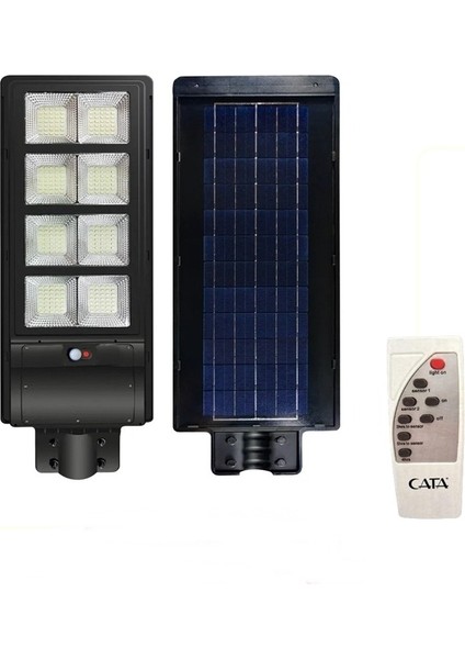 300W Solar Sokak Lambası - Solar Armatür - Güneş Enerjili Bahçe Lambası Uzaktan Kumandalı CT4642