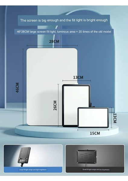 Beyaz 24 Inç Kare LED Ring Light Soft Çekim Makeup Işık Düz Panel Işık Sabitleyiciler (Tripod) fiyatları