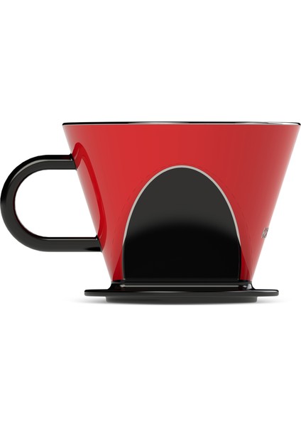 Hatır Dripper Kahve Demleme Kupa Seti Kırmızı 350 ml