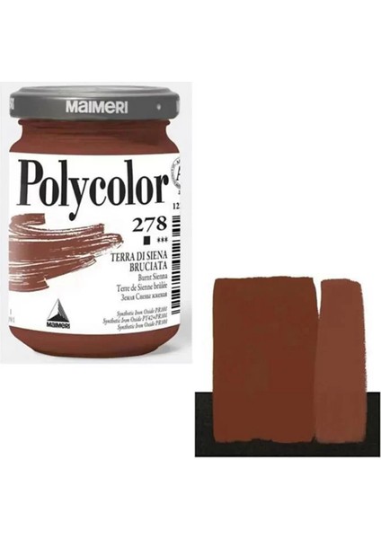 Polycolor Akrilik Boya 140ML Burnt Sienna 278