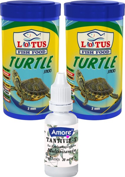 Turtle Green Sticks 2X100ML Kutu Kaplumbağa Yemi ve Multivitamin